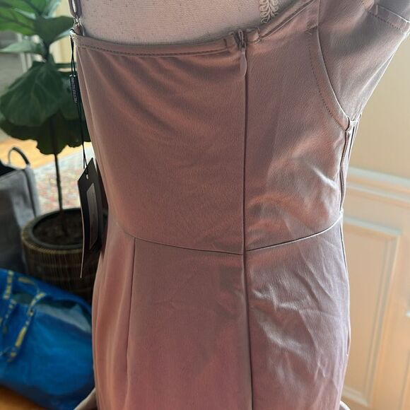 NWT PrettyLittleThing Ruched Babydoll Mini Dress - Picture 6 of 11